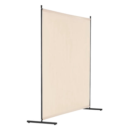 Room Divider Privacy Screen, 6 Ft Single Panel, Beige