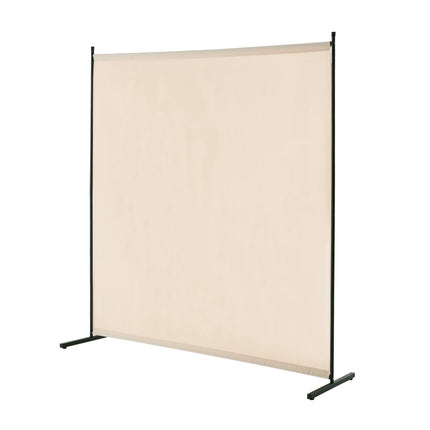 Room Divider Privacy Screen, 6 Ft Single Panel, Beige
