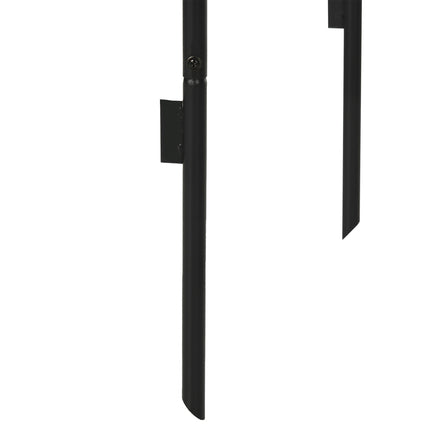 Metal garden arch for climbing plants - Black, 140x40x240 cm