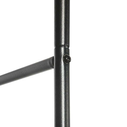 Metal garden arch for climbing plants - Black, 140x40x240 cm