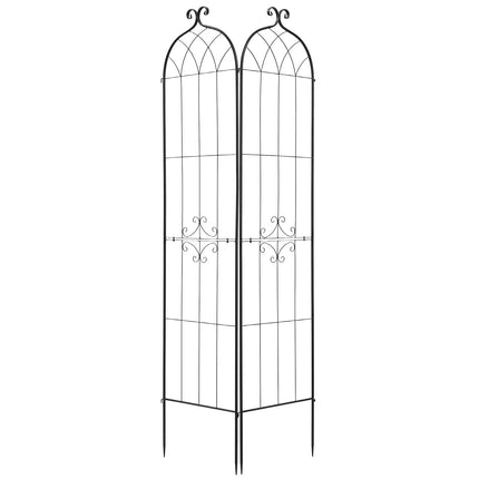 Rose Garden Trellis 2-Pack, 220 x 52.5 cm, Steel
