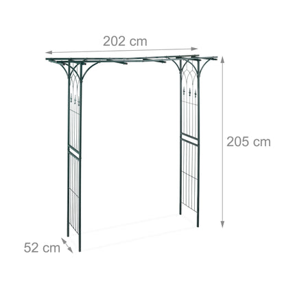 Rose arch in metal