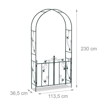 Rose arch with door