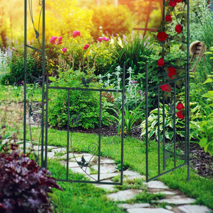 Rose arch with door
