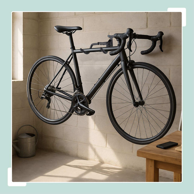 Rotatable Folding Bike Wall Mount – Space-Saving Storage