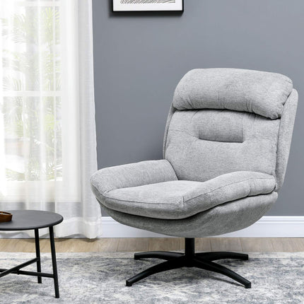 Lounge chair with water-repellent chenille, padded armrests