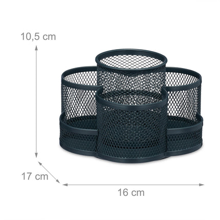 Rotatable pen holder with 7 compartments