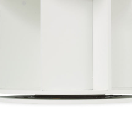 Rotating Children's Bookcase, White, Rabbit Ear Design