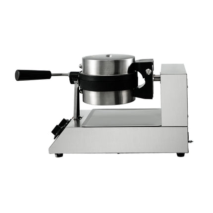 Rotating Round Waffle Maker, Nonstick, Time Temp Control