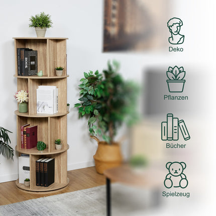 Rotating book tower