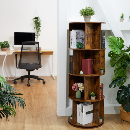 Rotating book tower