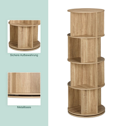 Rotating book tower