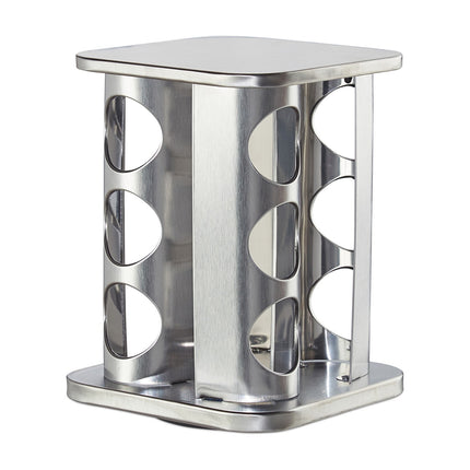 Rotating spice rack with 12 spice jars