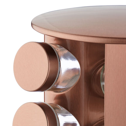 Rotating spice rack with 16 spice jars