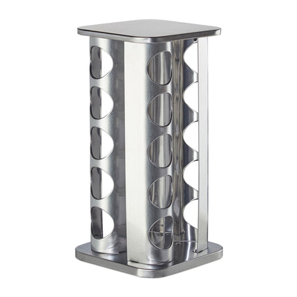 Rotating spice rack with 20 spice jars