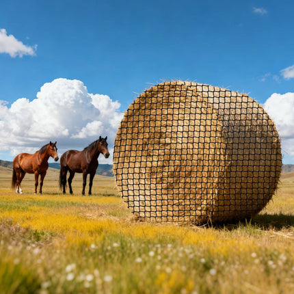 Round Bale Hay Net 1.8m, 42mm Mesh Slow Feeder