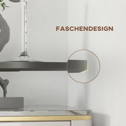 Round Black Bar Table, MDF & Steel, Ø70 x 102 cm