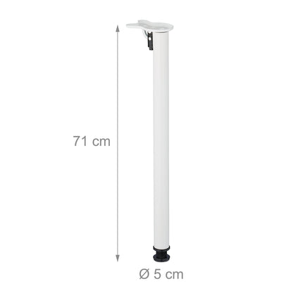 Round Folding Table Legs – Metal, Set of 4