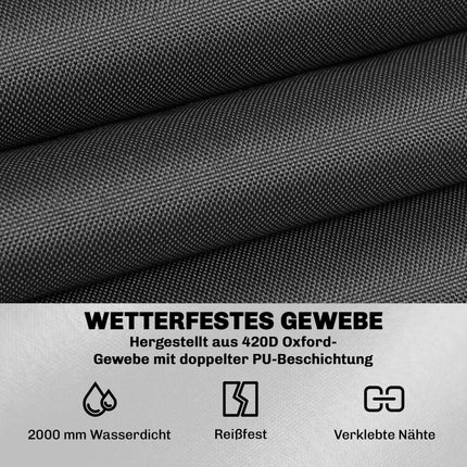 Round Garden Furniture Cover, Waterproof, 420D Oxford, Black