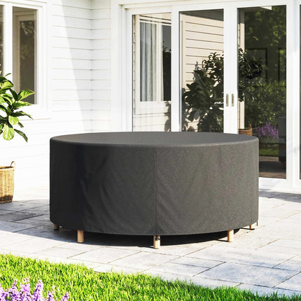 Round Garden Furniture Cover, Waterproof, 420D Oxford, Black