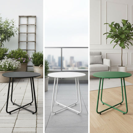 Round Metal Table – Indoor/Outdoor, Weatherproof