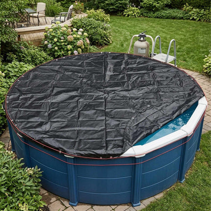 Round Pool Cover, UV-Resistant PE, 420–720 cm