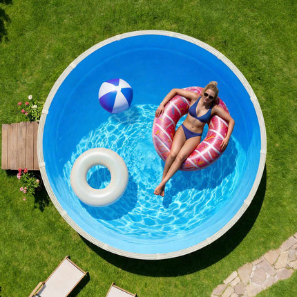 Round Pool Liner 12 Ft, 90 cm Wall, Overlap Vinyl