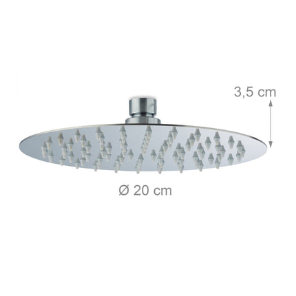 Round Rainfall Shower Head