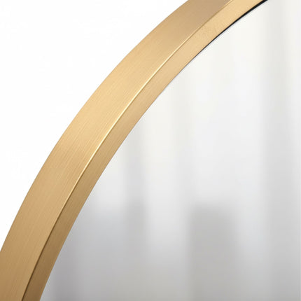 Round Wall Mirror, Metal Frame, Decorative & Functional