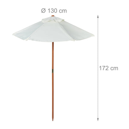 Round seating area for children Wood with parasol