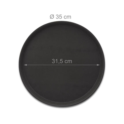 Round serving tray set of 5 35 cm