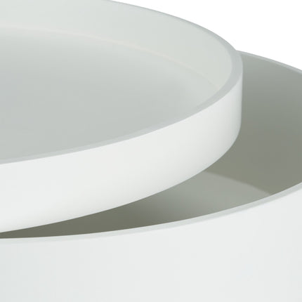 Round side table