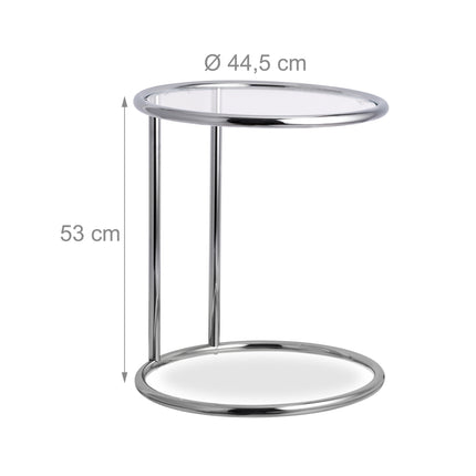 Round side table