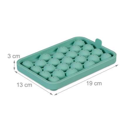 Round silicone ice cube mold, set of 4