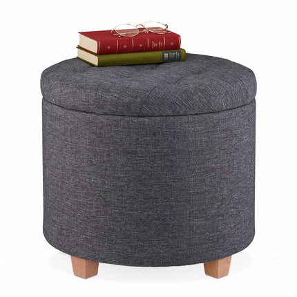 Round stool with storage space