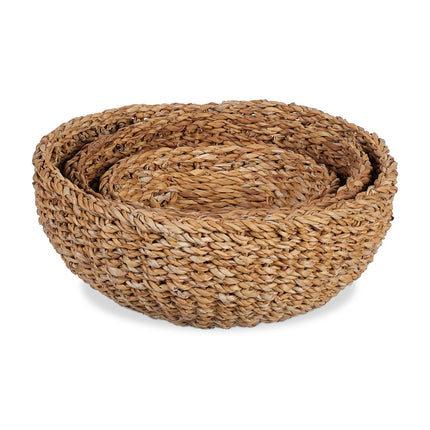 Round storage basket set of 3