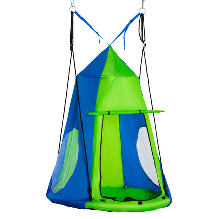 Round swing tent for children, Ø100 cm with door/window, capacity 200 kg