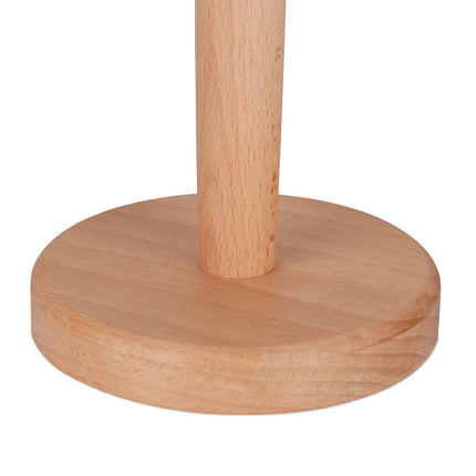 Round wooden paper towel holder
