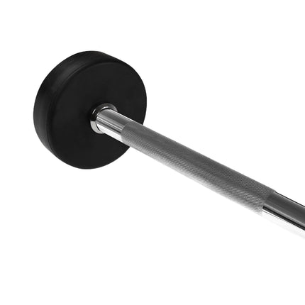 Rubber Coated Barbell, 10 kg, Gym Equipment