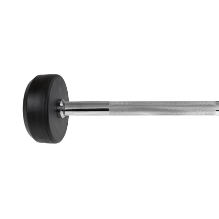 Rubber Coated Barbell, 15 kg, Durable Grip