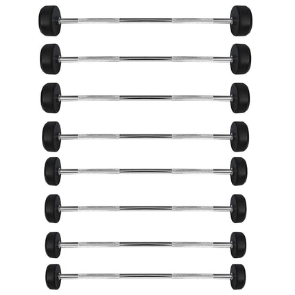 Rubber Coated Barbell, 40 kg, Durable Grip