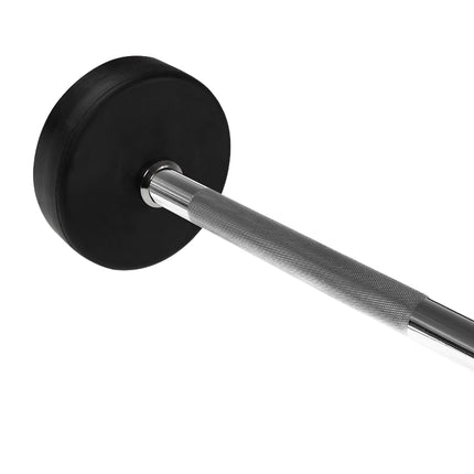 Rubber Coated Barbell, 40 kg, Durable Grip