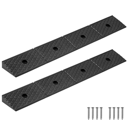 Rubber Curb Ramp 2-Pack, 15-Ton, 2-In Rise, Drainage