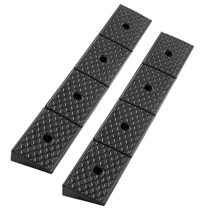 Rubber Curb Ramp 2-Pack, 15-Ton, 2-In Rise, Drainage