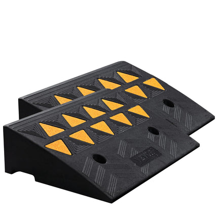 Rubber Curb Ramps 2-Pack, 5 in Rise, 15 Ton Capacity