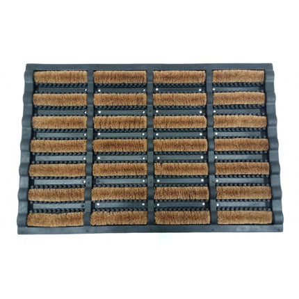 Rubber Doormat 60x40 with Coir Bristles