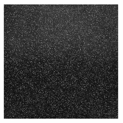 Rubber Gym Flooring, 25mm, Black/White, 1x1m Tiles