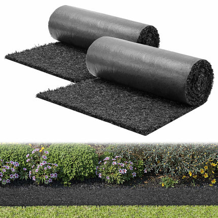 Rubber Mulch Mat Roll, 2-Pack 244 x 61 cm, 0.5 in
