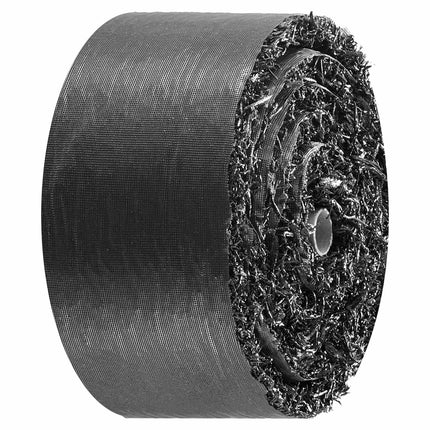 Rubber Mulch Mat Roll 4-Pack, 120 x 4.5 in, Stakes