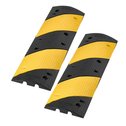 Rubber Speed Bump Ramp, 1000mm, 2-Pack, 2-Channel